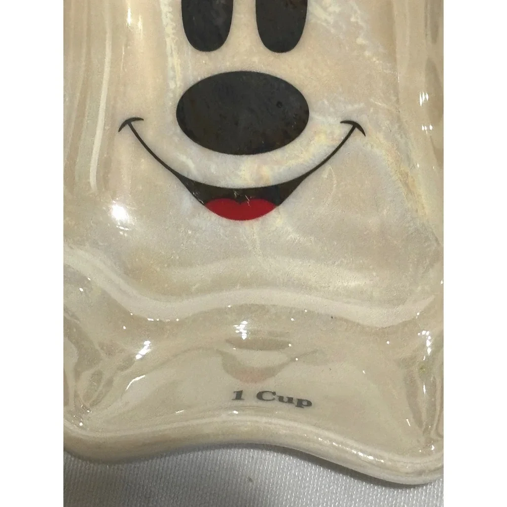 New Disney Mickey & Minnie Mouse‎ Ghost Iridescent Measuring Cup Set 4pc Collect
